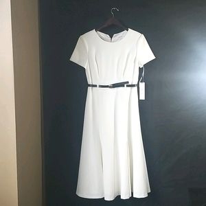 White Calvin Klein Dress.